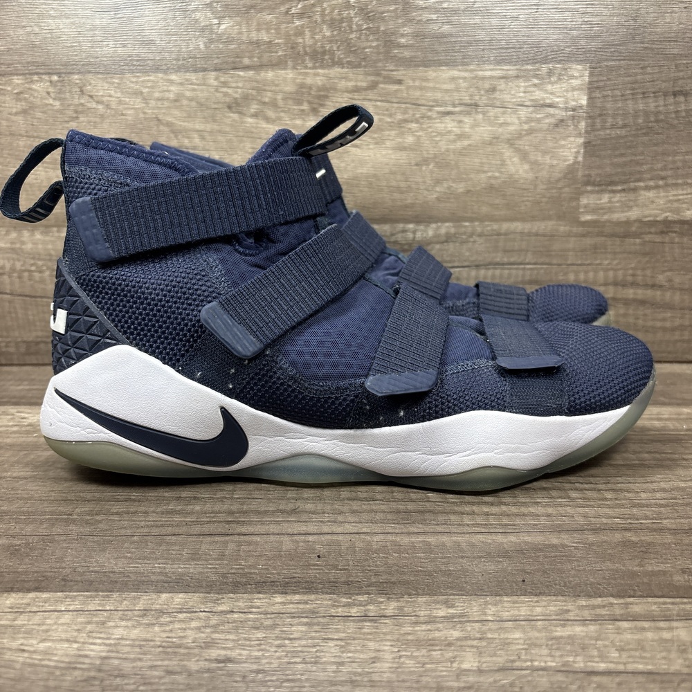 Nike LeBron Soldier 11 TB Blue Mens US Size 10.5 EUR 44.5 943155-403 Sneakers